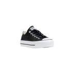 Converse Black Leather Low Top Sneakers - Eljoys Fashion 