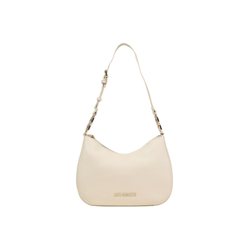 Love Moschino Beige Polyethylene Handbag - Eljoys Fashion 