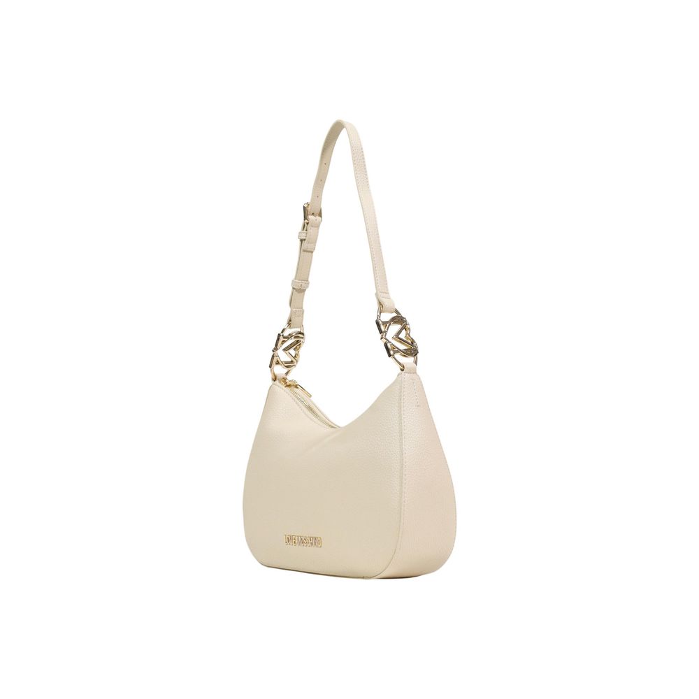 Love Moschino Beige Polyethylene Handbag - Eljoys Fashion 