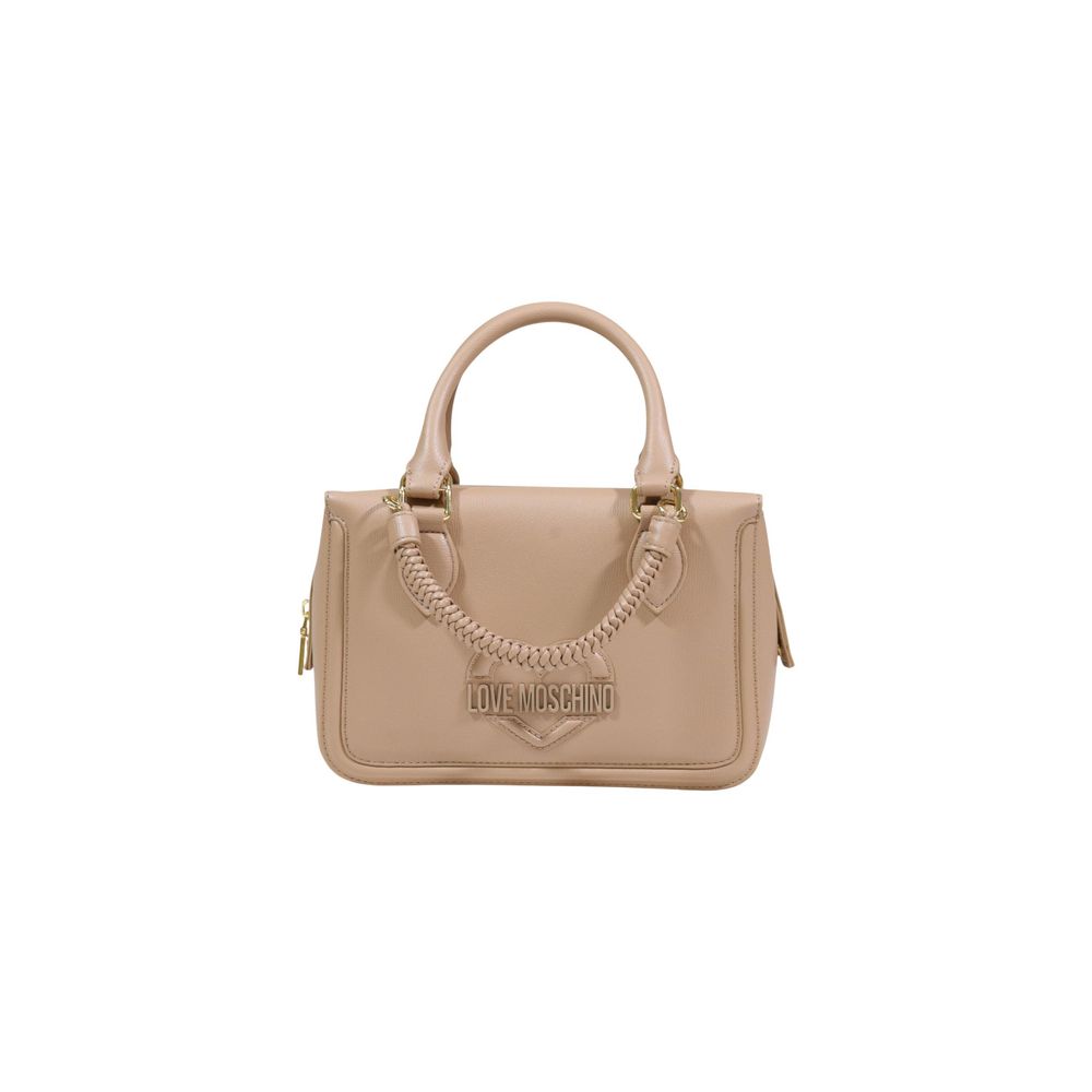 Love Moschino Beige Polyethylene Handbag Love Moschino