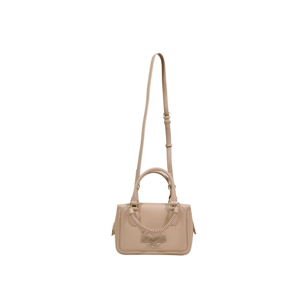 Love Moschino Beige Polyethylene Handbag Love Moschino