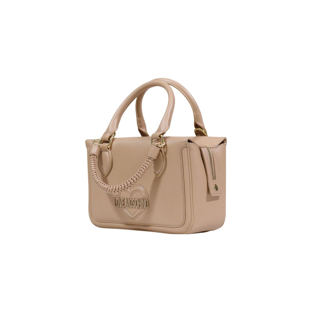 Love Moschino Beige Polyethylene Handbag Love Moschino