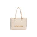 Love Moschino Beige Polyethylene Handbag - Eljoys Fashion 