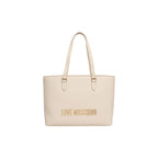 Love Moschino Beige Polyethylene Handbag - Eljoys Fashion 