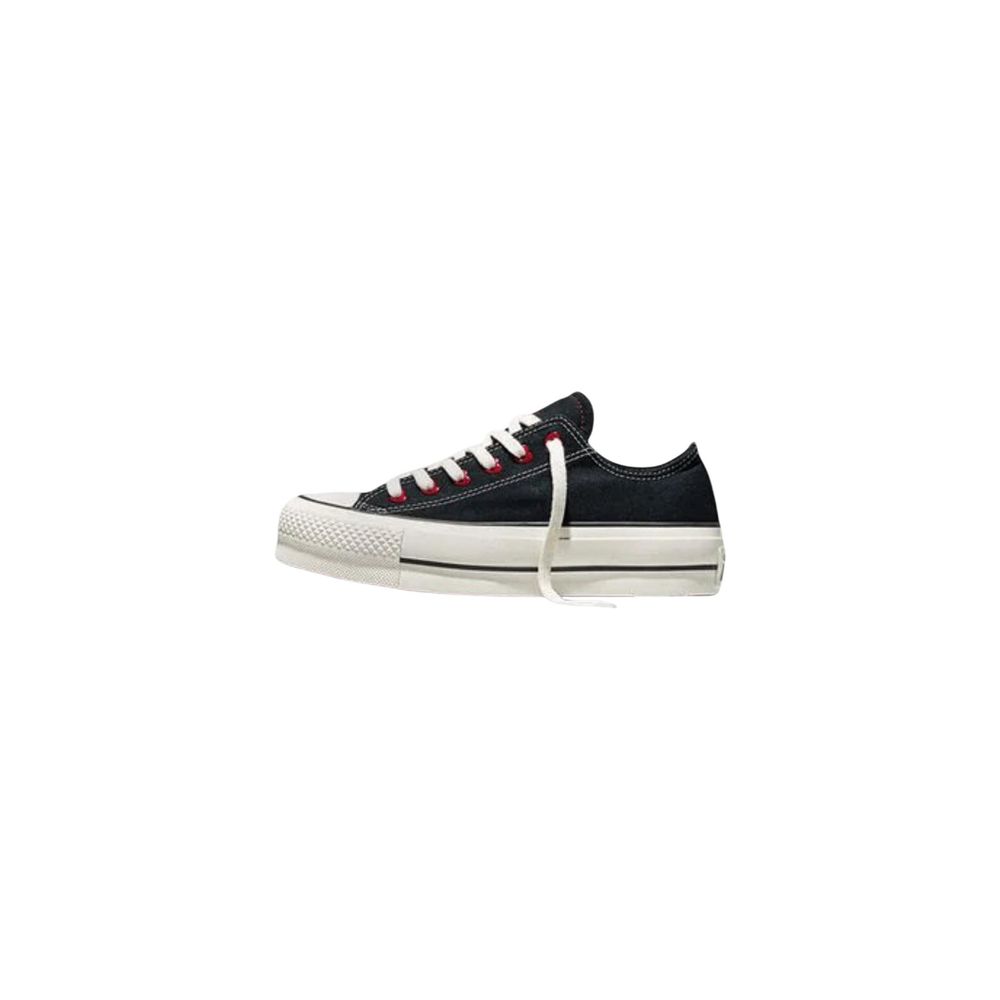 Converse Black Fabric Platform Sneakers Converse