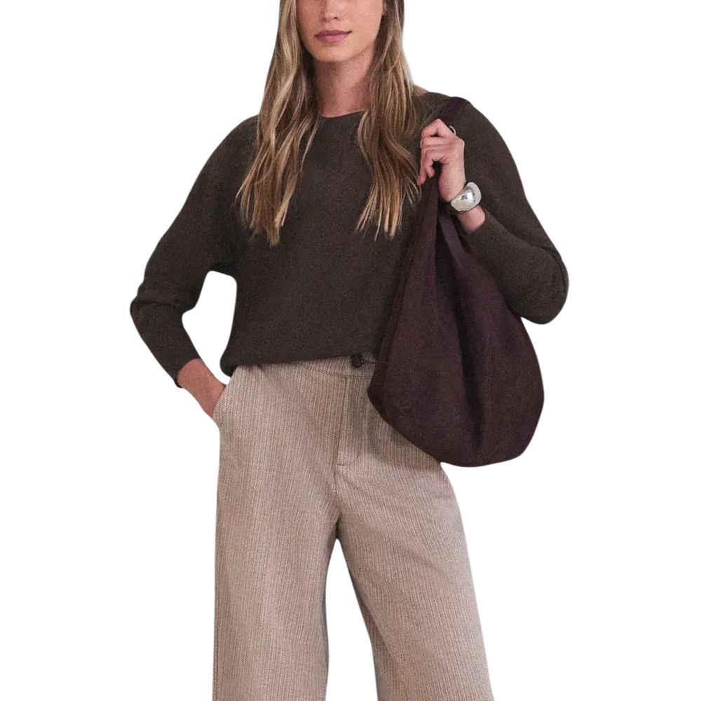 Street One Brown Viscose Sweatshirt Street One