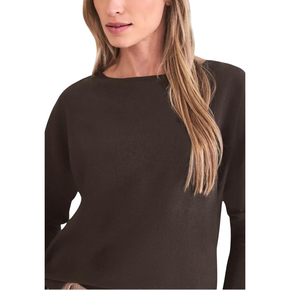 Street One Brown Viscose Sweatshirt Street One