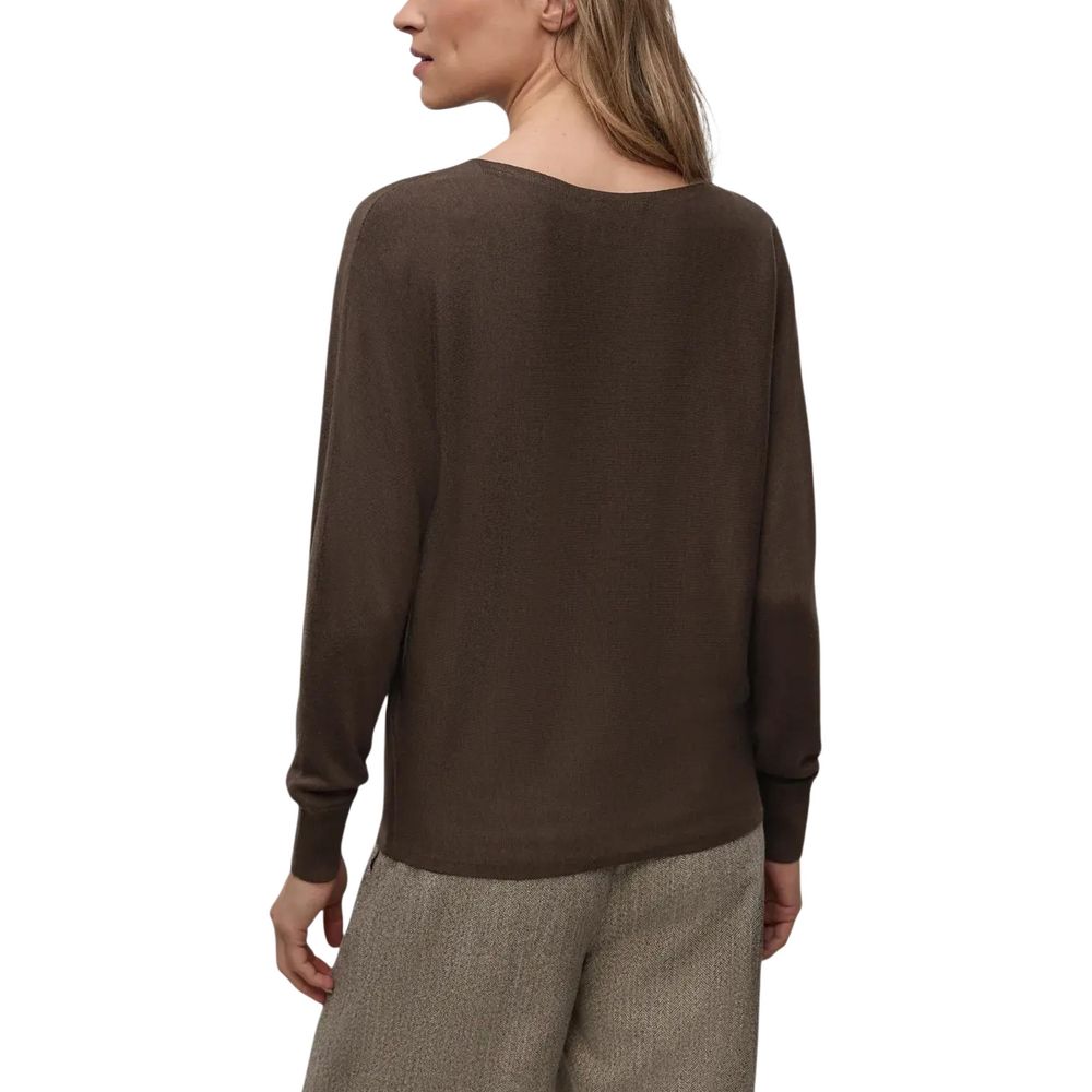 Street One Brown Viscose Sweatshirt Street One