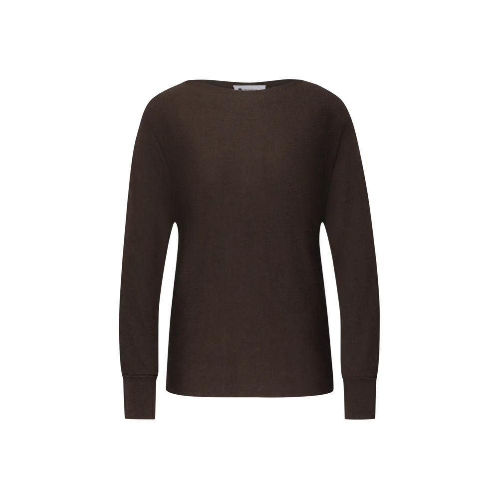 Street One Brown Viscose Sweatshirt Street One