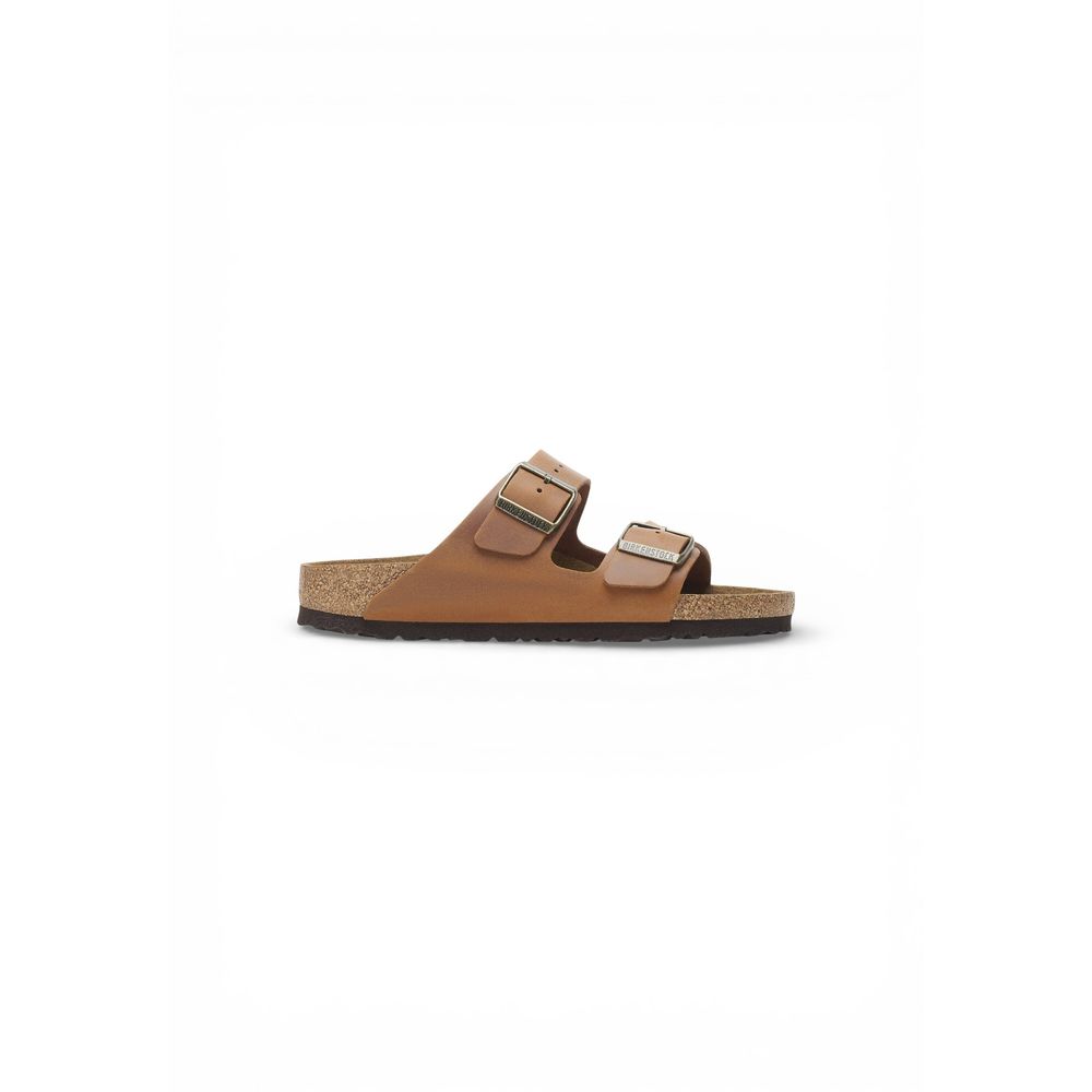 Birkenstock Brown Leather Flat Sandals Birkenstock