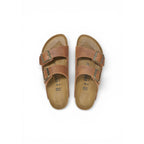 Birkenstock Brown Leather Flat Sandals Birkenstock