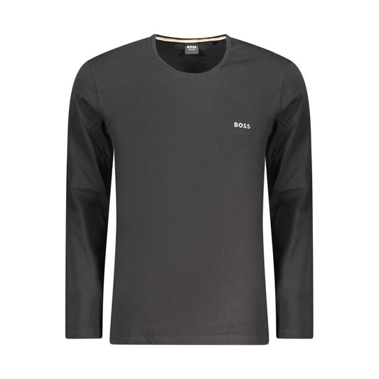 Hugo Boss Black Cotton Men T-Shirt Hugo Boss