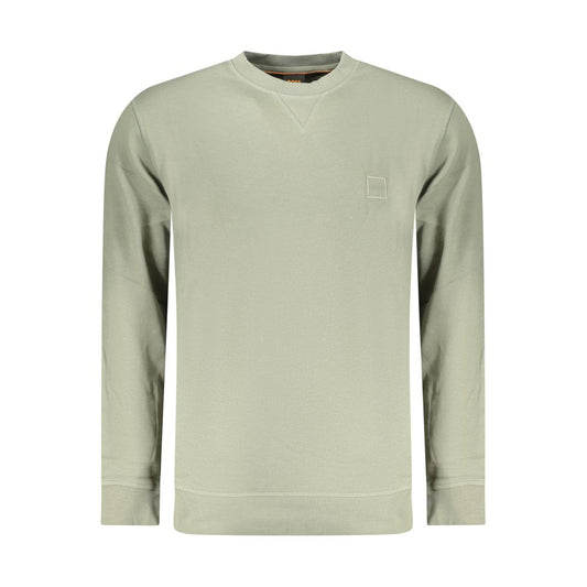 Hugo Boss Verde Cotton Men Sweatshirt Hugo Boss