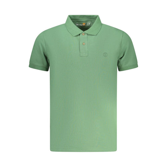 Timberland Verde Cotton Men Polo Timberland