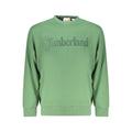 Timberland Verde cotton men's sweatshirt with crew neck and long sleeves, in green color, casual and comfortable fit.