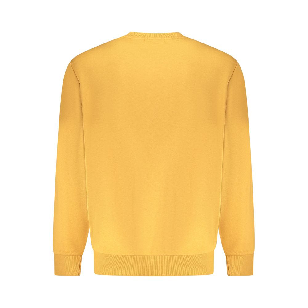 Timberland men's marrone cotton sweatshirt with a crew neck and long sleeves, featuring a casual fit and Timberland branding.