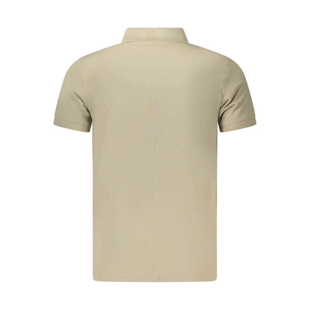 Timberland Beige Cotton Men Polo Shirt Timberland