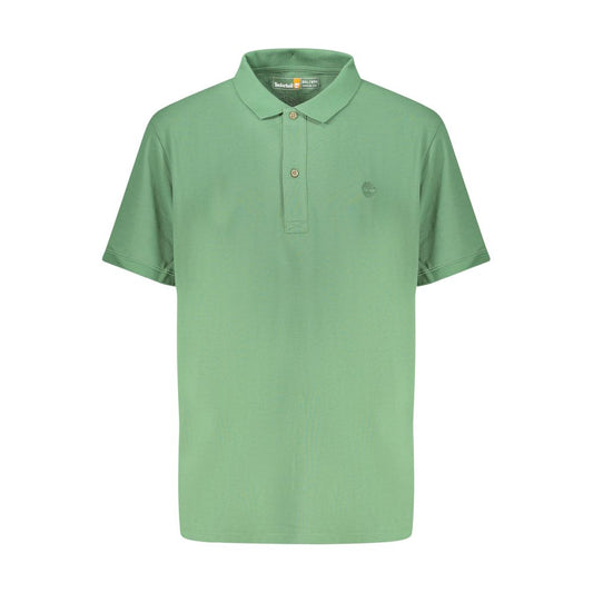 Timberland Verde Cotton Men Polo Shirt Timberland