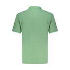 Timberland Verde Cotton Men’s Polo Shirt in green, with collar and short sleeves, displayed on a neutral background.