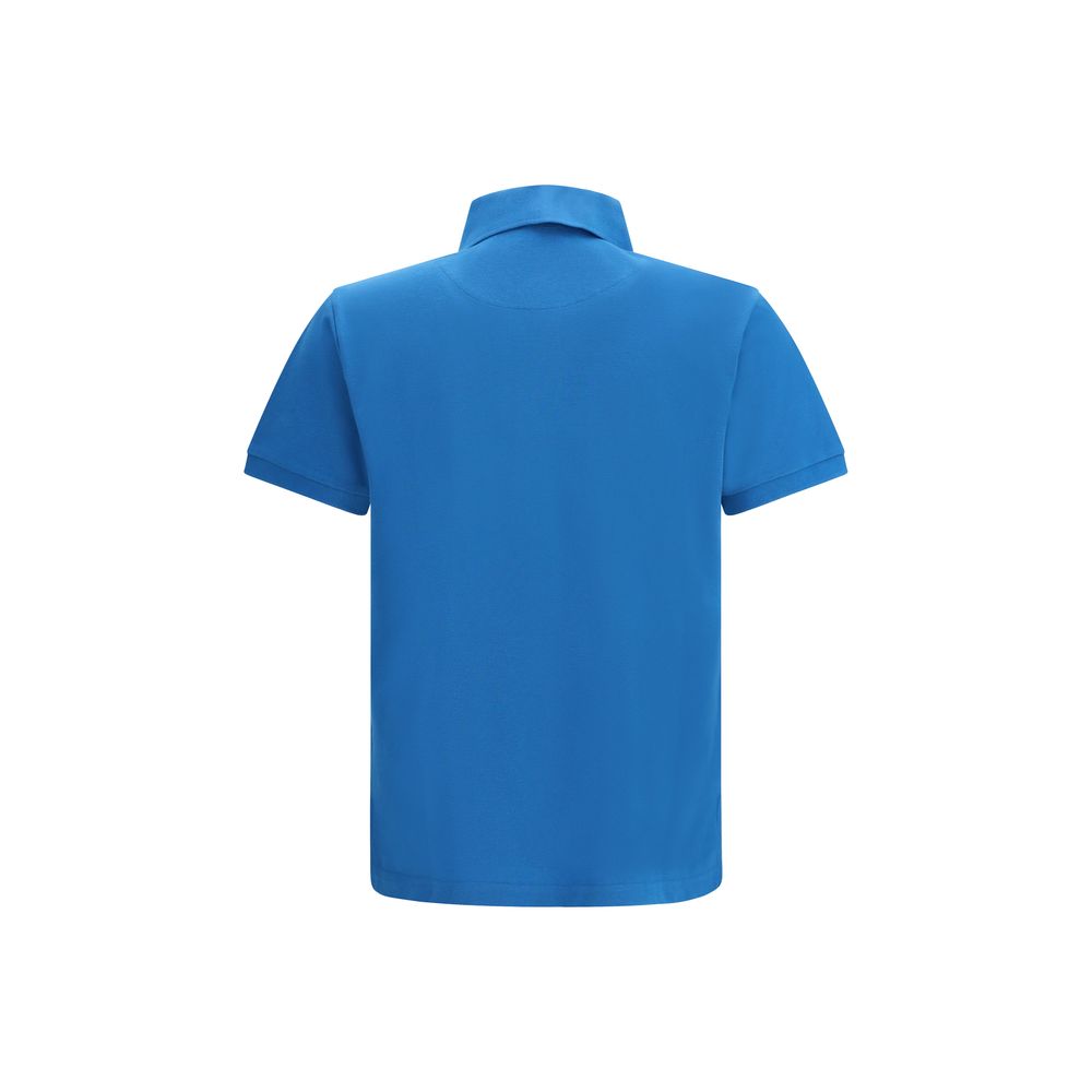Etro Blue Cotton Polo Shirt Etro