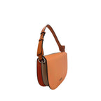Twinset orange polyurethane shoulder bag with sleek design and gold-tone hardware, perfect for casual or chic outfits.