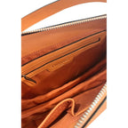Twinset orange polyurethane shoulder bag with sleek design and adjustable strap, ideal for stylish women.