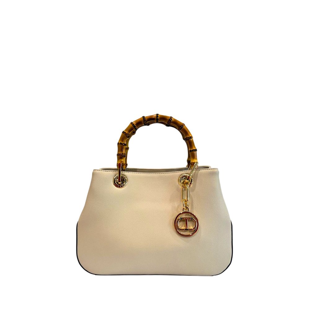 Twinset Beige PU Women Handbag Twinset