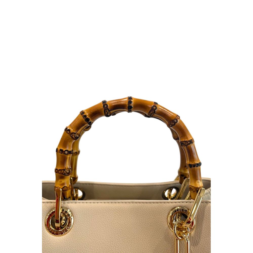 Twinset Beige PU Women Handbag Twinset