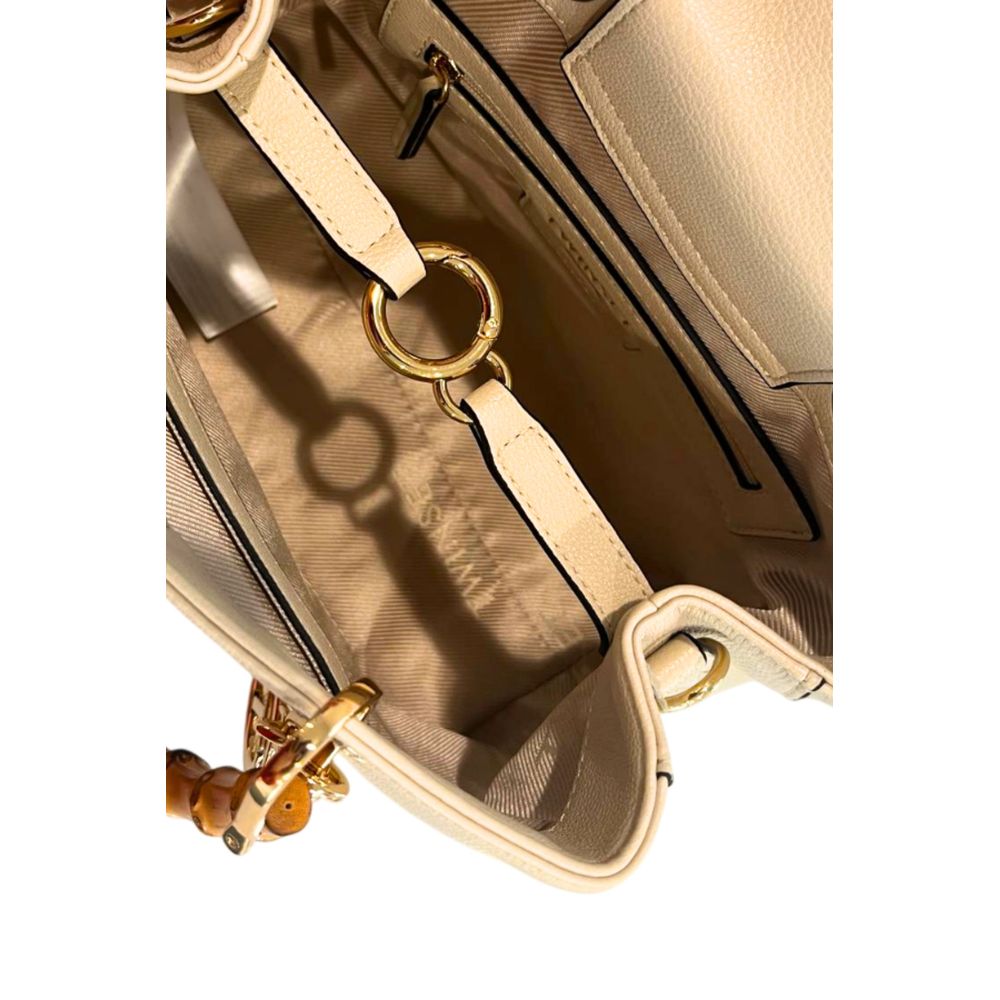 Twinset Beige PU Women Handbag Twinset