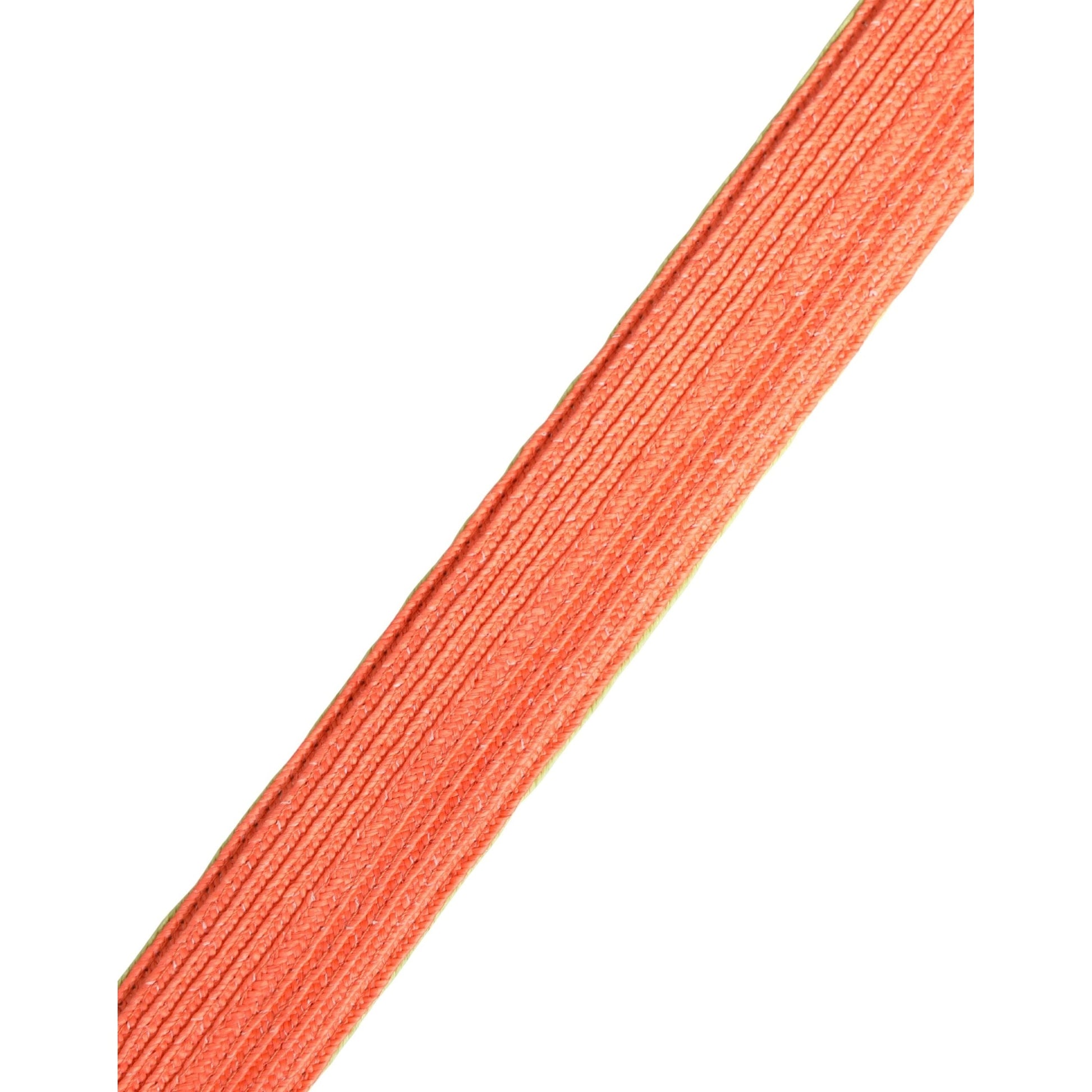 Malo Green Orange Braided Metal Buckle Waist Cintura Belt