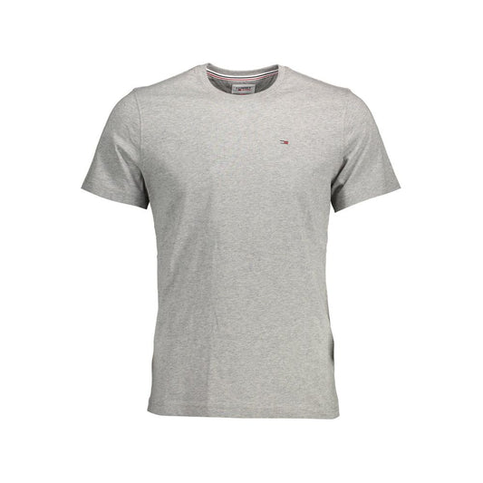 Tommy Hilfiger Grigio Cotton Men T-Shirt Tommy Hilfiger