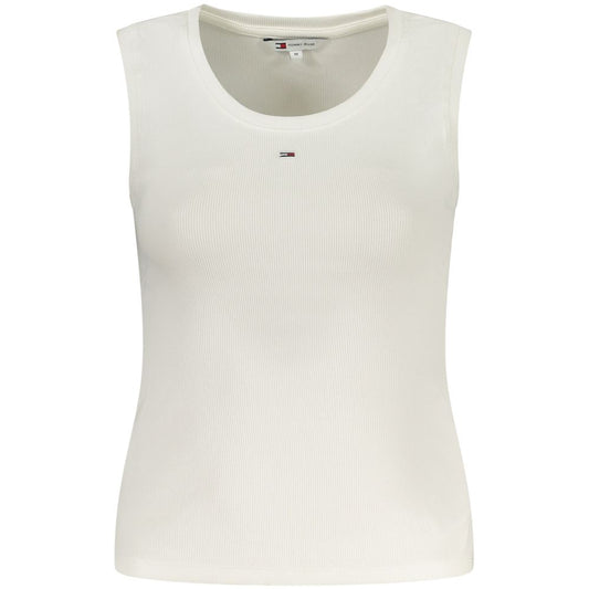 Tommy Hilfiger Bianco Cotton Women Tank Top Tommy Hilfiger