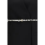 Max Mara Black Triacetate Coat