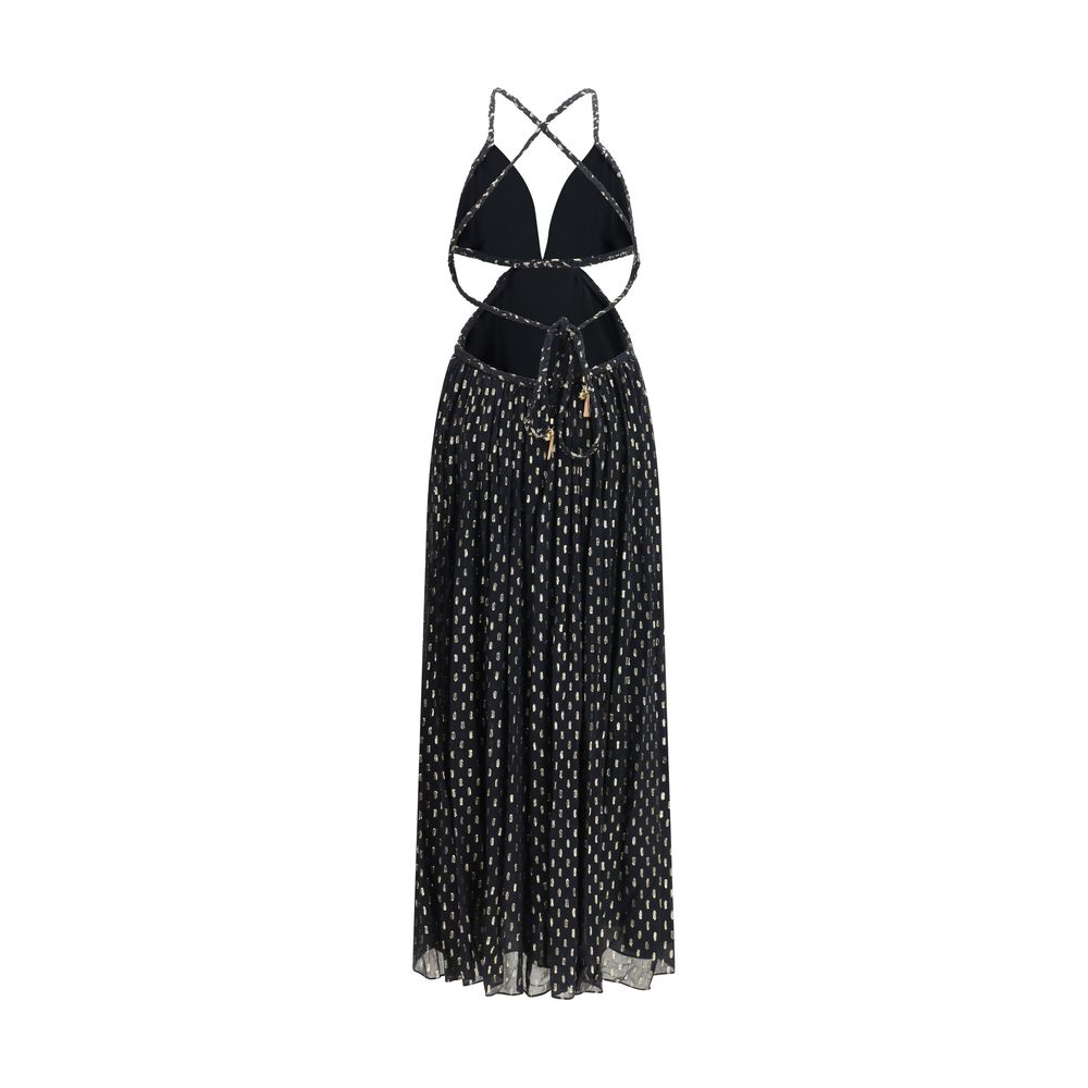 Zimmermann Black Viscose Long Dress Zimmermann