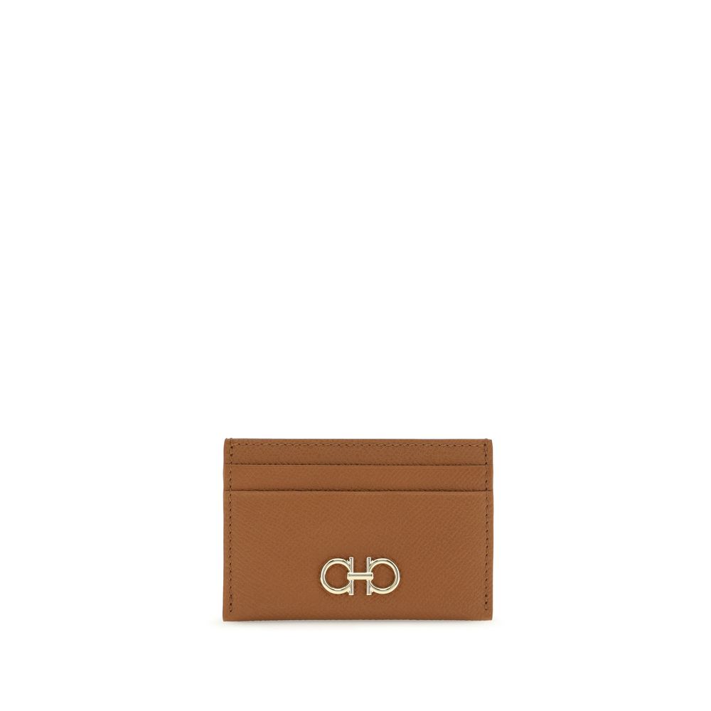 Ferragamo Brown Calf Leather Bos Taurus Wallet Ferragamo