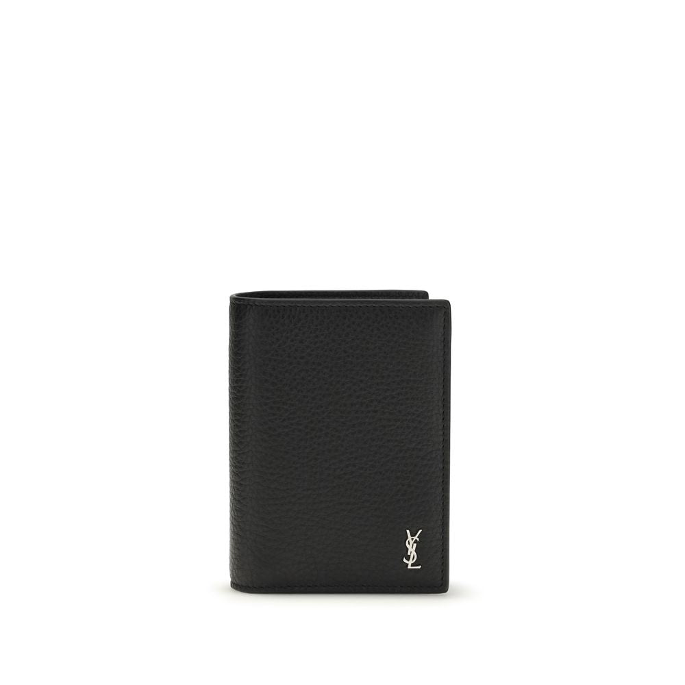 Saint Laurent Black Calf Leather Bos Taurus Wallet Saint Laurent