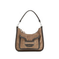 Pierre Hardy brown calf leather Bos Taurus shoulder bag with sleek design and top handle for stylish everyday use.