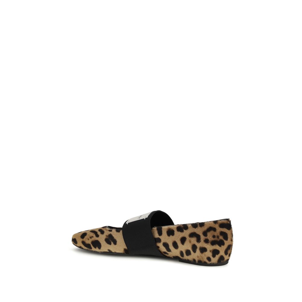 Givenchy Beige Calf Leather Bos Taurus Ballet Flats Givenchy