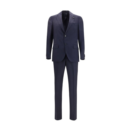 Lardini Blue Wool Two-Piece Suit