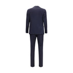 Lardini Blue Wool Two-Piece Suit - Eljoys Fashion 
