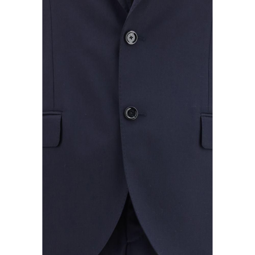 Lardini Blue Wool Two-Piece Suit - Eljoys Fashion 