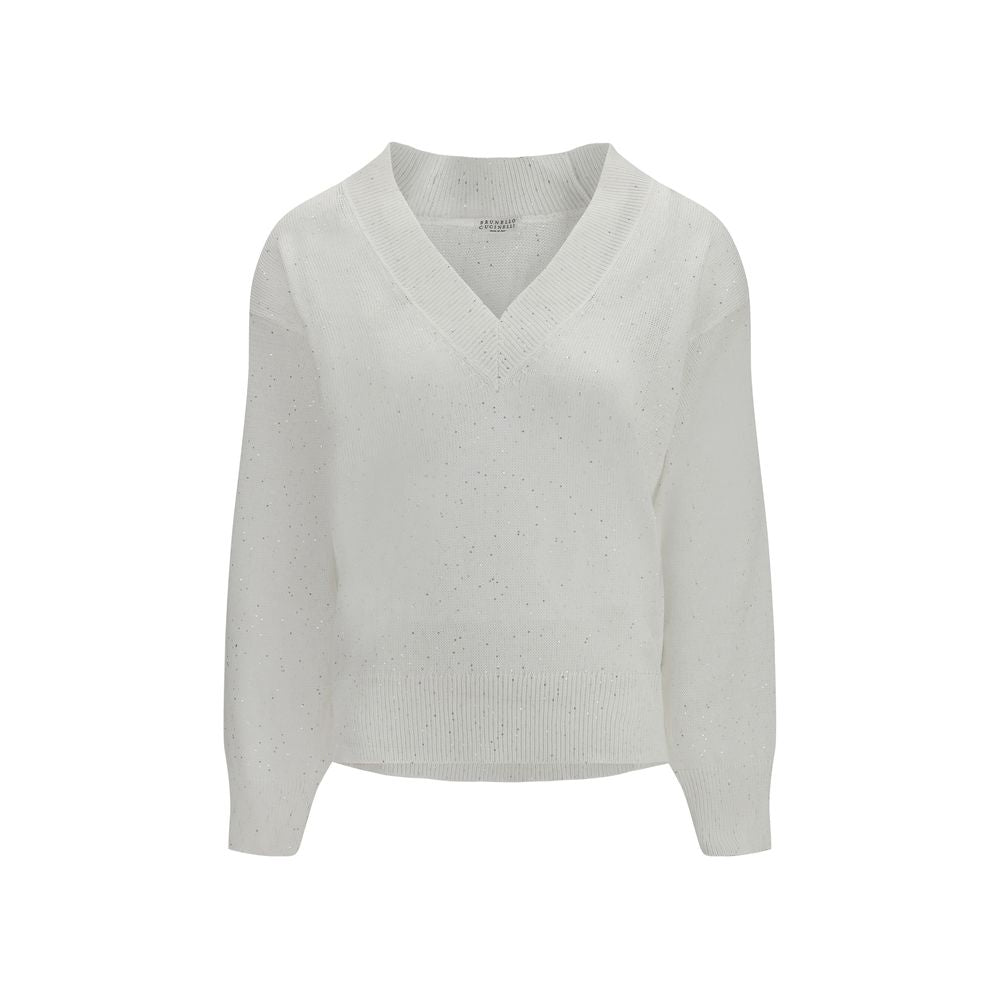 Brunello Cucinelli White Linen T-Shirt Brunello Cucinelli