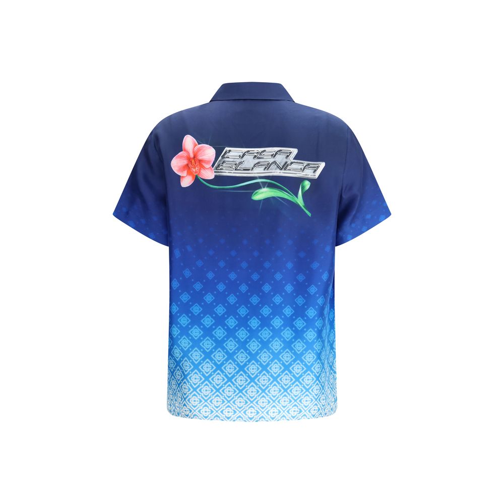 Casablanca Blue Silk Shirt Casablanca