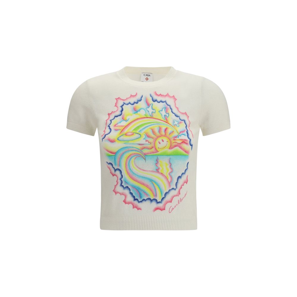 Casablanca Multicolor Cotton T-Shirt Casablanca