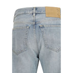 Haikure Blue Cotton Straight-Leg Jeans