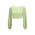 Kristina Ti Bicolor Silk Blouse Kristina Ti