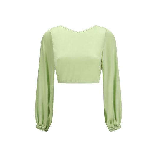 Kristina Ti Bicolor Silk Blouse Kristina Ti