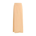 Kristina Ti Orange Silk Long Skirt Kristina Ti