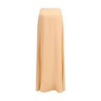 Kristina Ti Orange Silk Long Skirt Kristina Ti