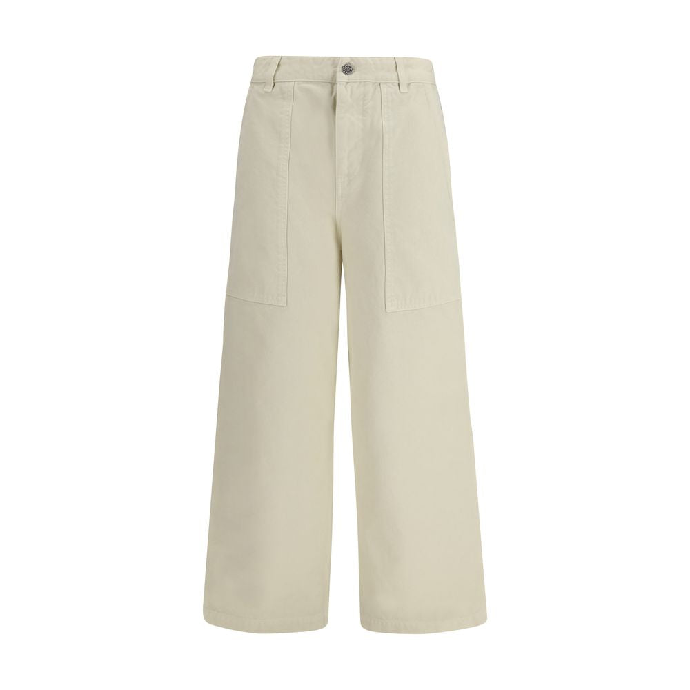 Moncler Beige Cotton Casual Pants Moncler